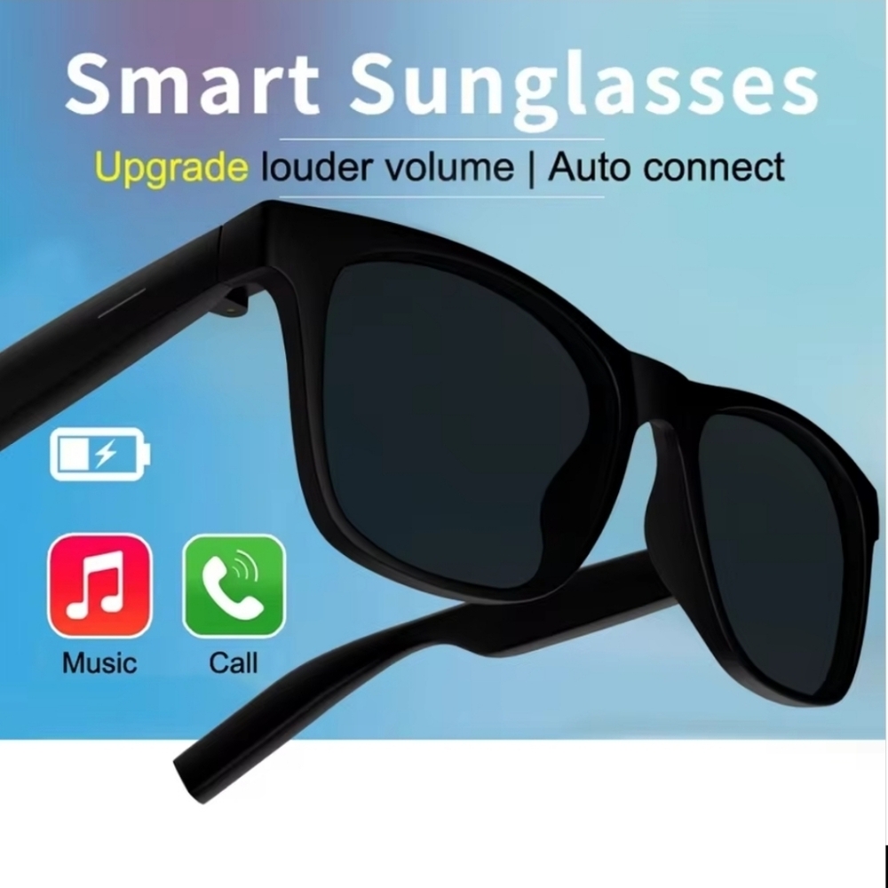 NWT Laxasfit D11 Plus Smart Audio Sunglasses Bluetooth Call Polarized - Picture 5 of 17